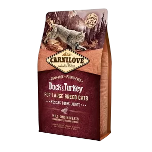 Carnilove Duck & Turkey for Large Breed Adult Cats dry food