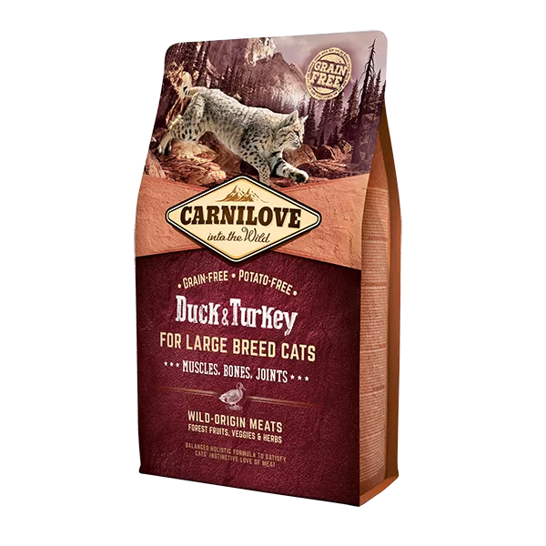 Carnilove Duck & Turkey for Large Breed Adult Cats dry food