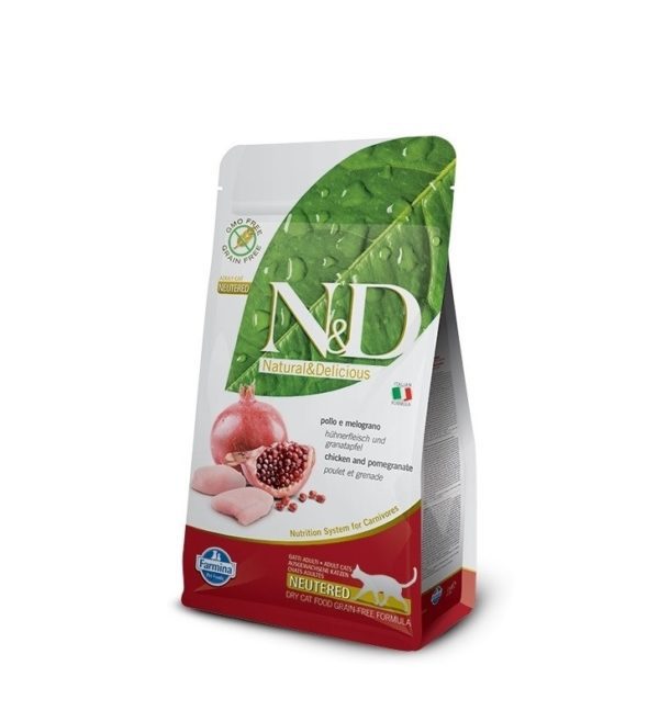 Farmina N&D Pomegranate and Chicken Adult Cat Neutered 1.5Kg