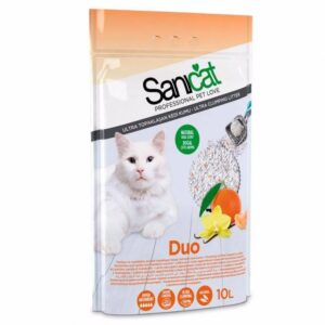 SANICAT DUO WHITE Cat Litter Clumping 10 L