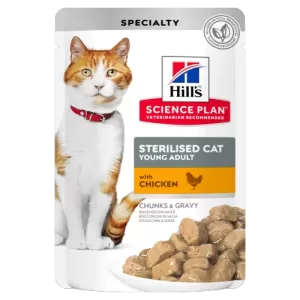 Hill's SCIENCE PLAN STERILISED CAT YOUNG ADULT with Chicken 85gr