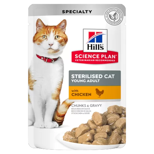 Hill's SCIENCE PLAN STERILISED CAT YOUNG ADULT with Chicken 85gr