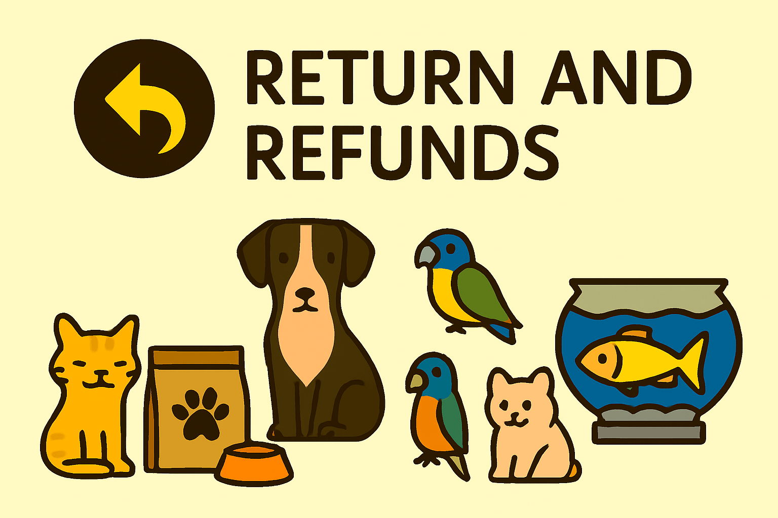 Refund and return pet food and supplies in Zooandpet Pet Shop in Sharjah, UAE