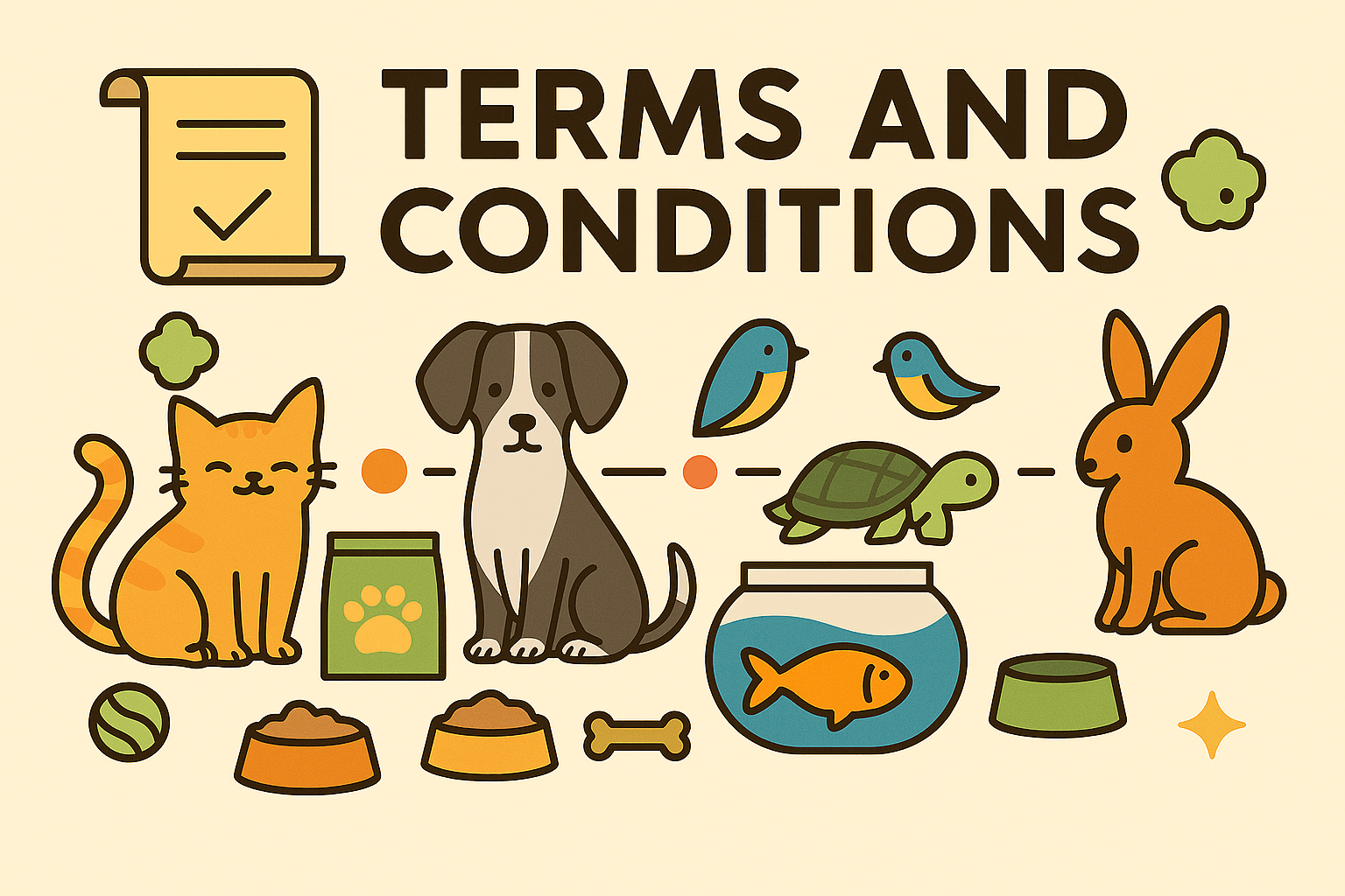 Terms and conditions Zooandpet Pet Shop in Sharjah, UAE for pet food and supplies
